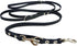 Black 6 Way European Multifunctional Leather Dog Leash, Adjustable Schutzhund Lead, 49"-94" Long