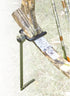 HME High Performance Portable Archer's Ground Bow Stake - Easy-To-Install with 360-Degree Rotating Fork