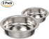 Neater Pet Brands 1.5 Cup (12 oz.) Shallow Stainless Steel Cat Bowls, Set of 2, Whisker Friendly
