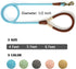 Mile High Life 5 Feet Dog Leash | Strong Rope with Premium Leather Handle | Heavy Duty Clasp | Blue for All Dogs