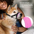 Adjustable Fabric Padded Dog Head Collar to Prevent Pulling, Dog Head Harness (M, Blue)