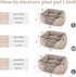 INVENHO Large Dog Bed for Large Medium Small Dogs, Rectangle Washable Orthopedic Bed, Soft Calming Sleeping Puppy Bed,
