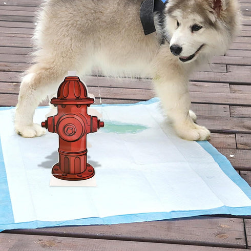 Generic (5PC) Fire Hydrant Dog Training Post Indoor Puppy Potty Supply Realistic Design Pee Station with Mesh Toilet