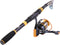 Sougayilang Fishing Rod Reel Combos Carbon Fiber Telescopic Fishing pole with Spinning