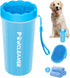 Comotech Dog Paw Cleaner with Bath Brush & Towels - Adjustable Ring Handle for Long and Short-Haired Dogs