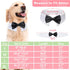 Bow Tie for Dogs, KOOLMOX Dog Bow Tie, Handcrafted Black Dog Bowtie with 21'' Adjustable Dog Collar Tux White Dog Collar for Large Dogs Wedding Attire, Pets Grooming Costumes