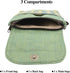 WITERY Handmade Small Canvas Cell Phone Purse - Cute Cross Body Wallet with Adjustable Shoulder Strap