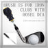 Golf Clubs Head Hosel Brush and Wire Brush Cleaning Tool for Iron and Wood (2 Pieces)