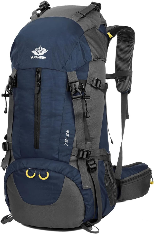 WoneNice Waterproof Hiking Backpack 50L(45+5) - Outdoor Sport Daypack with Rain Cover