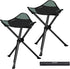 OUTSKIRT Camping Folding Tripod Stools Portable Camping Stools 2 Pack Extra Tall