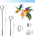 3Pcs Bird Food Holder, Bird Feeder Toy, Stainless Steel Small Animal Fruit Vegetable Stick Skewer, Foraging Hanging