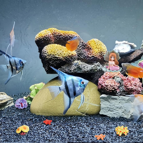 Micro Landscape Decor, 13PCS Fake Coral Ornament, Miniature Coral Figurines for Aquarium Tank
