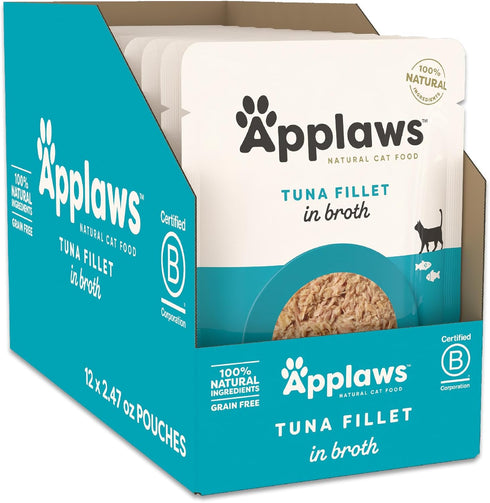 Applaws Natural Wet Cat Food in Broth, Limited and Natural Ingredients, High