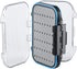 Gonex Fly Boxes for Fly Fishing, Two-Sided Waterproof Lightweight Box with Transparent Lid, 4.1"x 3.0"x 1.2", Grey