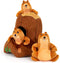 Hollypet Hide and Seek Squeaky Dog Toy, Interactive Puzzle Plush Stuffed Puppy Toys