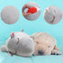3T group Heartbeat Puppy Toy, Stuffed Animal with Heartbeat for Calming Sleep Aid and Anxiety Relief (Gray)