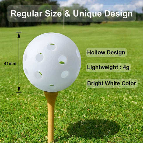 Practice Golf Balls, Plastic Golf Training Balls, 5 inch for Driving Range, Indoor Simulators, Outdoor Use