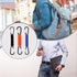 Generic Backpack Paracord Keychain Carabiner with Double Hooks Hanger Stroller Hook for Camping Hiking Clip Water