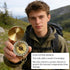 Vintage Waterproof Brass Compass for Hiking Navigation Camping Survival Compass Metal Compass with Luminous