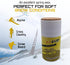 ZUMWax Rub-On Ski/Snowboard Wax 70g, WARM Temperature, Easy Cork Applicator, Made in USA