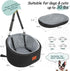 30 Lbs,Ultra Ride,2 Lealchum Dog Car Seat for Small Dogs Up to Soft Fabric Fill in Comfy Memory Foam,Happy Pet Safety