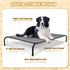 Nobleza Raised Dog Cot Bed for Small Medium Dogs, Outdoor Elevated Pet Bed, Washable Dog Chair, 34.3"X 25.6", Grey, M