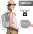 ZOMAKE Ultra Lightweight Hiking Backpack 20L - Packable Small Water Resistant Daypack for Women Men (Silver Gray)