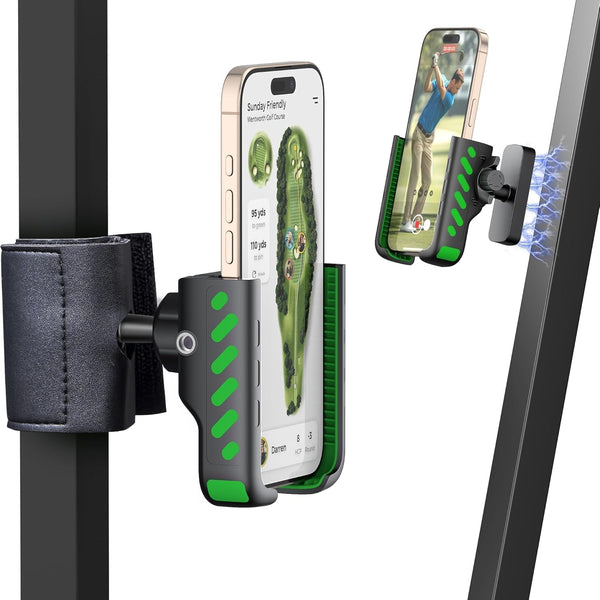 NINEFATICS Magnetic Golf Cart Phone Holder 360, Golf Cart Accessories Gift for Men