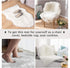 Faux Fur Dog Bed Rug, Plush Fluffy Mat for Dogs and Cats, Luxury Soft Faux Sheepskin Area Rug, White, 24 by 36 inches