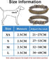 Spiked Dog Collar, Mushrooms Rivet Studded Adjustable Pu Leather Pet Collars for Cats Puppy Dogs (M, Gray)