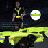 Reflective Running Vest, LED Safety Vest with Waist Pack, USB-C Rechargeable for Night Walking, Running, Biking