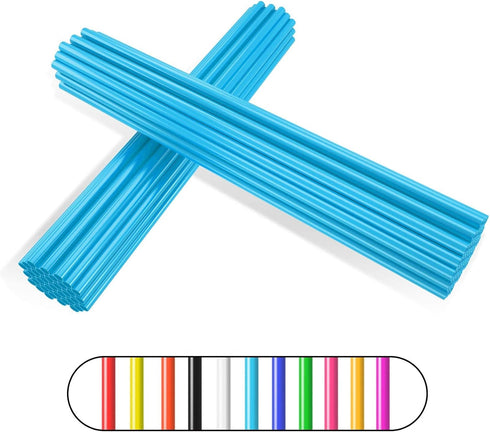 PSLER 72 PCS Sky Blue Spoke Skins, Spoke Covers Trim Wrap Decoration Protector for Motorcycle Motocross