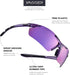 Xagger Polarized Wrap Around Sport Sunglasses for Men Women, UV400 Baseball Softball Glasses