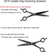 Dream Reach 7.0 Inches Professional Pet Cat Dog Grooming Shears, Straight, Curved, Thinning/Blending/Chunking Scissors