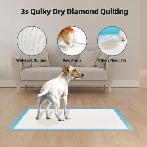 Puppy Pee Pads for Dogs Extra Large 32"x40" - 40 Count, Super Absorbent & Quick-Dry, Thicken Disposable Potty Training