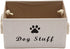 Geyecete Large Fabric Storage Bins, Collapsible Cube Basket for Dog Apparel & Accessories, Beige
