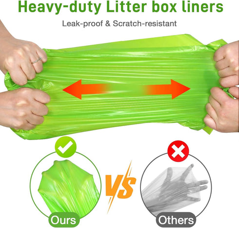 100 Count M1 27" 13" Cat Litter Bags Liners Compatible with Neakasa and Petpivot Self Cleaning Cat Litter Box Replaced