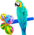 Large Bird Perch Toy with Rotating Balls Natural Parrot Large Bird Stand