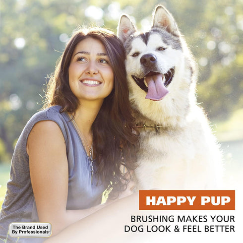 Wahl Premium Pet Double Sided Pin Bristle Brush - Patented Stacked Pin Design for Dogs, Model 858501