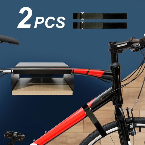 MOSHAY Bicycle Wall Mount S-Rack, Aluminium Wood Holder for Road and Gravel Bikes