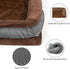 Dog Beds for Medium Dogs, Orthopedic Washable Bed with Removable Bolster & Waterproof Nonskid Bottom