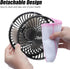 Roykaw Portable USB Powered Golf Cart Fan - Compatible with EZGO Club Car Yamaha Models, 3 Speed & 360° Rotation
