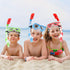 Kids Snorkel Set, Dry Top Snorkeling Gear for Youth Age 5-15, Tempered Glass Diving Mask