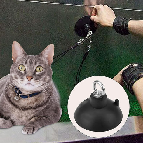 Heavy Duty Pet Bathing Suction Cup, Dog Bathtub Hook Cleat, Rubber Shower Grooming Anchor for Tub Walls