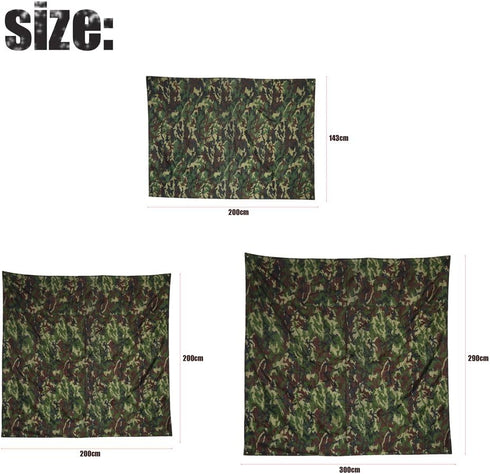 Lightweight Outdoor Cam Hiking Tent Tarp, Waterproof Picnic Mat Shelter, 2 * 2M with Drawstring Carrying Bag.