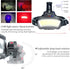 2000 6-10 DARKBEAM COB Floodlight Headlamp USB Rechargeable with Red Light, Lumen LED Headlight - Car Maintenance