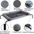 PETIME Cooling Elevated Pet Cushion Bed, Raised Dog Cot for Small Dogs, Portable Indoor & Outdoor Hammock Bed (48 Inch)