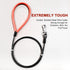 Chew Proof Heavy Duty Leash for Dogs Up to 250 Pounds, Metal Cable Lead with Soft Padded Handle, 10 Feet Long-Black