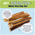 Pawstruck All-Natural 12" Bully Sticks for Dogs - Long Lasting, Rawhide Free, 1 lb. Bag