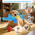 Homounter Dog Toys Cute Crocodile Squeaky Plush Pet Toy for Small to Large Breeds Interactive Chew Toy with Whistle